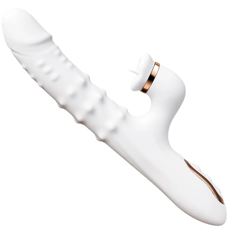 Automatic Thrusting Wand Vibrator – Hands-Free AV Massager with Suction Cup Base, 10 Vibration Modes, and G-Spot Stimulation for Women